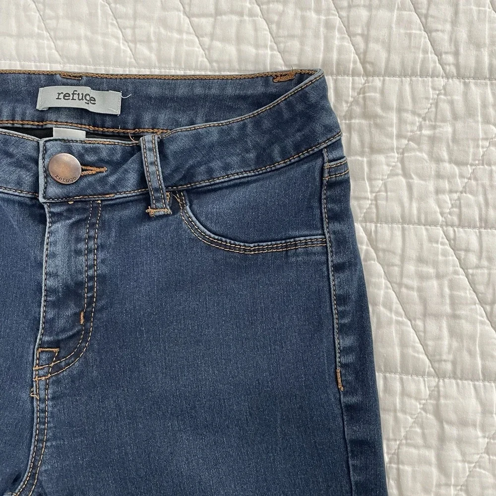 Refuge Girls Skinny Jeans Size 6 Blue Dark Wash Stretch Denim Slim Fit 26